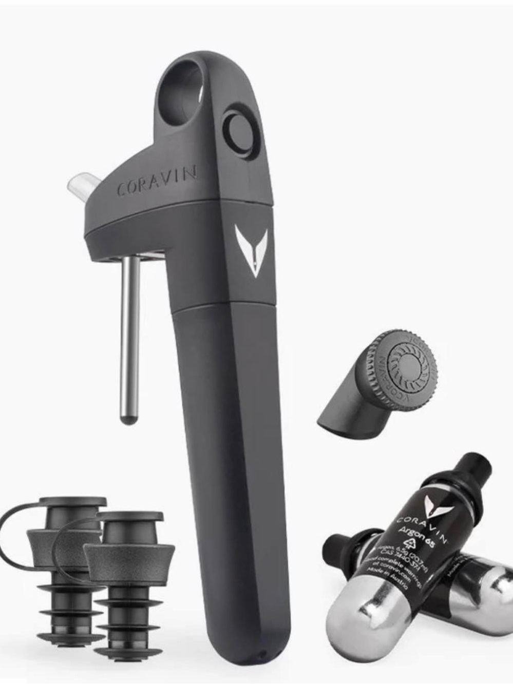 NIB Coravin Pivot+ Wine Preservation System in Matte Black